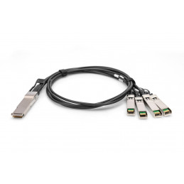 Digitus DN-81325 valokuitukaapeli 5 m SFP+ 4x QSFP+ Musta