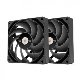 Thermaltake TOUGHFAN 12 Pro Tietokonekotelo Tuuletin 12 cm Musta 2 kpl