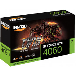 Inno3D N40602-08D6X-173051N näytönohjain NVIDIA GeForce RTX 4060 8 GB GDDR6