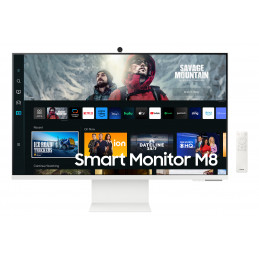 Samsung Smart Monitor M8 S32CM801UU tietokoneen litteä näyttö 81,3 cm (32") 3840 x 2160 pikseliä 4K Ultra HD LED Valkoinen
