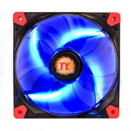 Thermaltake Luna 12 LED Blue Tietokonekotelo Tuuletin 12 cm Musta, Läpikuultava