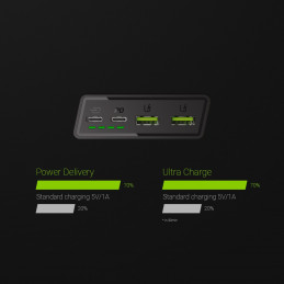 Green Cell PBGC03 akku- ja paristolaturi Litium polymeeri (LiPo) 20000 mAh Musta