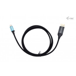 i-tec C31CBLDP8KBIDIR videokaapeli-adapteri 1,5 m DisplayPort USB Type-C Musta