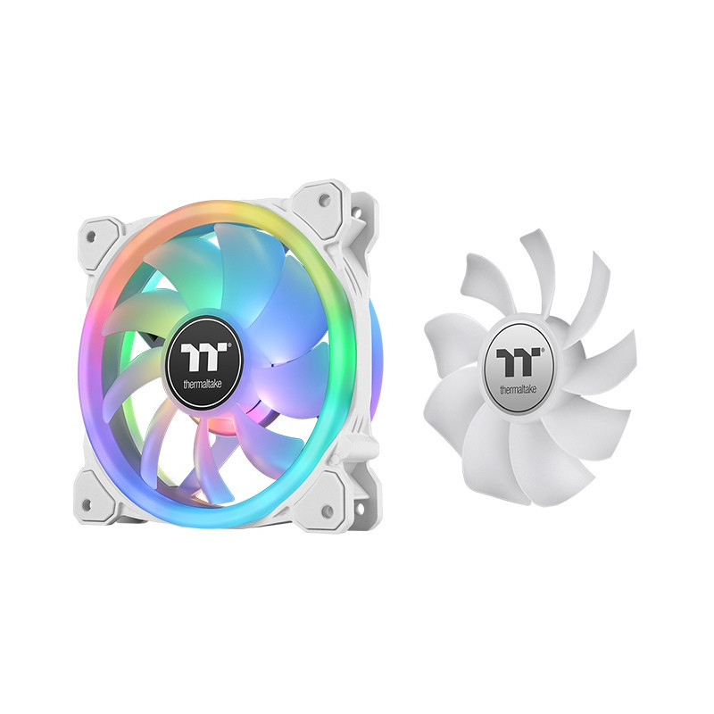 Thermaltake SWAFAN 12 RGB Radiator Fan TT Premium Edition White Tietokonekotelo Ilmanjäähdytin 12 cm Valkoinen 3 kpl