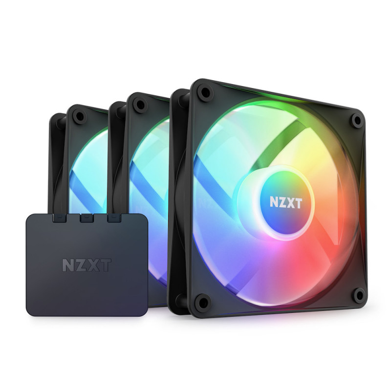 NZXT F120 RGB Core Triple Pack Tietokonekotelo Tuuletin 12 cm Musta 3 kpl