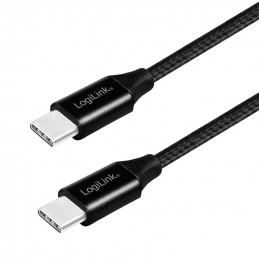 LogiLink CU0153 USB-kaapeli 0,3 m USB 2.0 USB C Musta