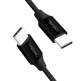 LogiLink CU0153 USB-kaapeli 0,3 m USB 2.0 USB C Musta