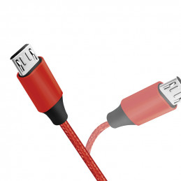 LogiLink CU0152 USB-kaapeli 0,3 m USB 2.0 USB A Micro-USB B Punainen