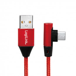 LogiLink CU0146 USB-kaapeli 1 m USB 2.0 USB A USB C Punainen