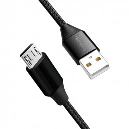 LogiLink CU0144 USB-kaapeli 1 m USB 2.0 USB A Micro-USB B Musta