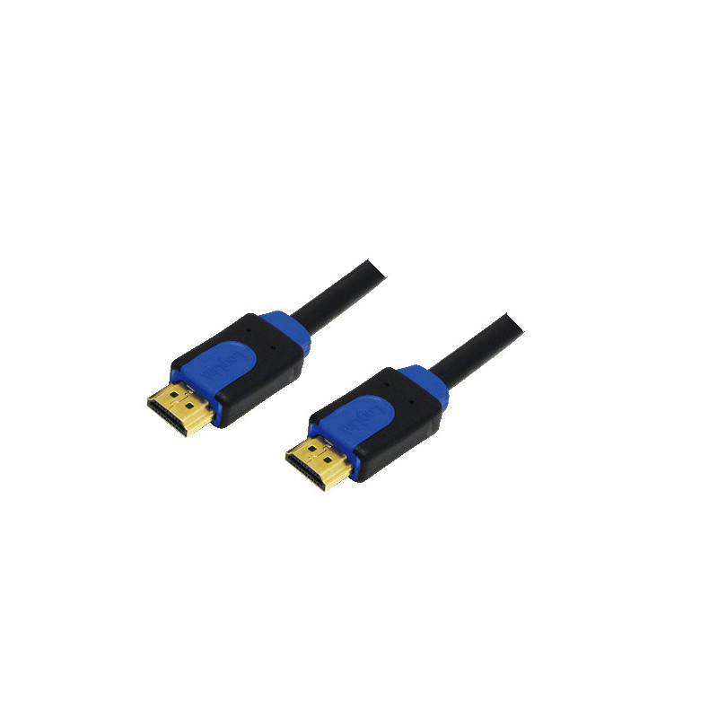 LogiLink CHB1110 HDMI-kaapeli 10 m HDMI-tyyppi A (vakio) Musta, Sininen