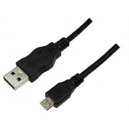 LogiLink 0.60m USB A-USB Micro B USB-kaapeli 0,60 m USB 2.0 Micro-USB B Musta
