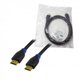 LogiLink CH0062 HDMI-kaapeli 2 m HDMI-tyyppi A (vakio) Musta