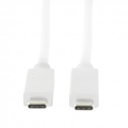 LogiLink CU0131 USB-kaapeli 1 m USB 3.2 Gen 2 (3.1 Gen 2) USB C Valkoinen