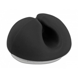 DeLOCK 18343 kaapelinjärjestäjä Pöytä Seinä Kaapelinpidike Musta 10 kpl