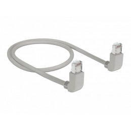 DeLOCK 83513 verkkokaapeli Harmaa 0,5 m Cat6a S FTP (S-STP)