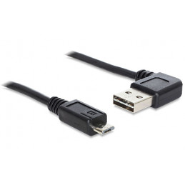 DeLOCK 1m USB 2.0 A - micro-B m m USB-kaapeli USB A Micro-USB B Musta