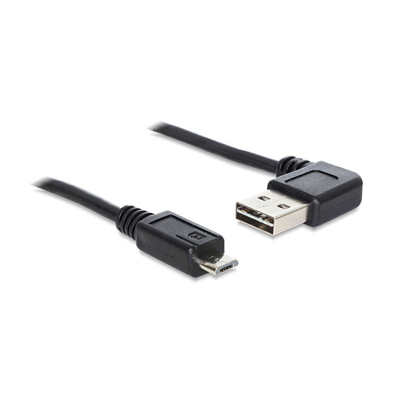 DeLOCK 1m USB 2.0 A - micro-B m m USB-kaapeli USB A Micro-USB B Musta