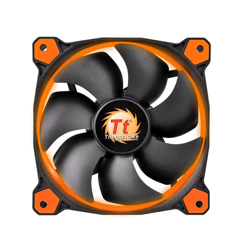 Thermaltake Riing 14 Tietokonekotelo Tuuletin 14 cm Musta, Oranssi