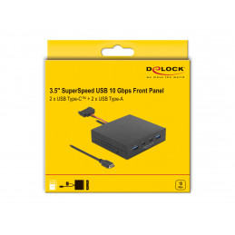 DeLOCK 64057 liitäntäkortti -sovitin Sisäinen USB 3.2 Gen 2 (3.1 Gen 2), USB Type-C