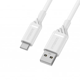 OtterBox Cable Mid-Tier USB-kaapeli 1 m USB 2.0 USB C USB A Valkoinen