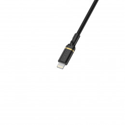 OtterBox Cable Mid-Tier MFI 1 m Musta