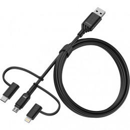 OtterBox Cable Mid-Tier MFI USB-kaapeli 1 m USB 2.0 USB A Micro-USB B Musta