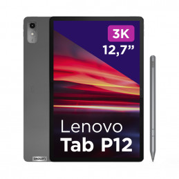Lenovo Tab P12 128 GB 32,3 cm (12.7") Mediatek 8 GB Wi-Fi 6 (802.11ax) Android 13 Harmaa