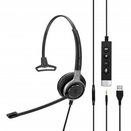 EPOS | SENNHEISER IMPACT SC 635 USB Kuulokkeet Langallinen Pääpanta Puhelut Musiikki USB A-tyyppi Musta, Hopea