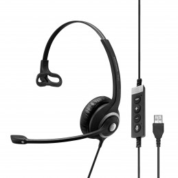 EPOS | SENNHEISER IMPACT SC 230 USB MS II Kuulokkeet Langallinen Pääpanta Toimisto puhelukeskus USB A-tyyppi Musta