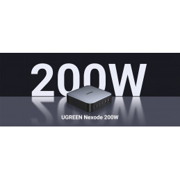 Ugreen Nexode Universaali Musta, Harmaa AC Pikalataus Sisätila