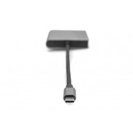 Digitus DA-70828 videokaapeli-adapteri 0,18 m USB Type-C 2 x HDMI Harmaa