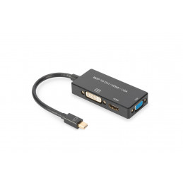 Digitus AK-340419-002-S videokaapeli-adapteri 0,2 m Mini DisplayPort DVI-D Musta