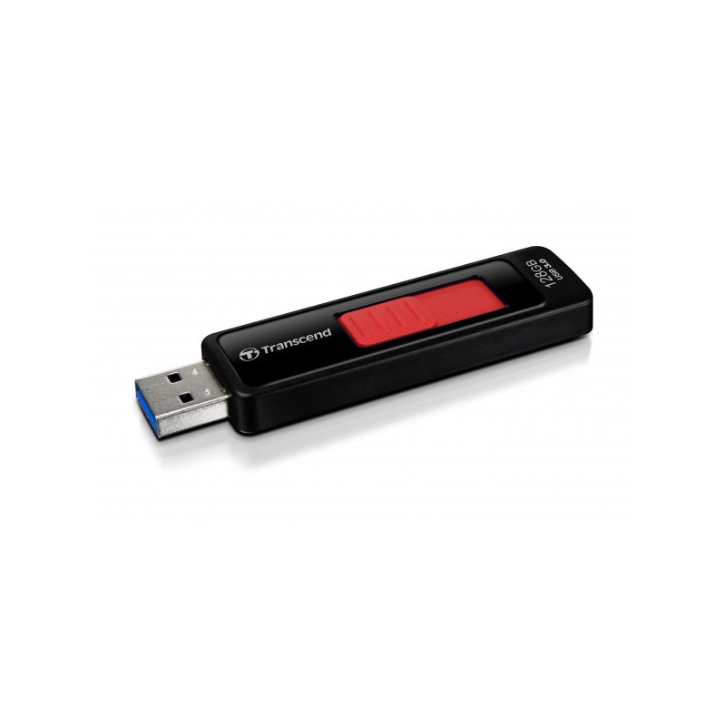 Transcend JetFlash elite JetFlash 760, 128GB USB-muisti USB A-tyyppi 3.2 Gen 1 (3.1 Gen 1) Musta, Punainen