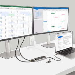 StarTech.com 109B-USBC-HDMI USB grafiikka-adapteri 3840 x 2160 pikseliä Harmaa