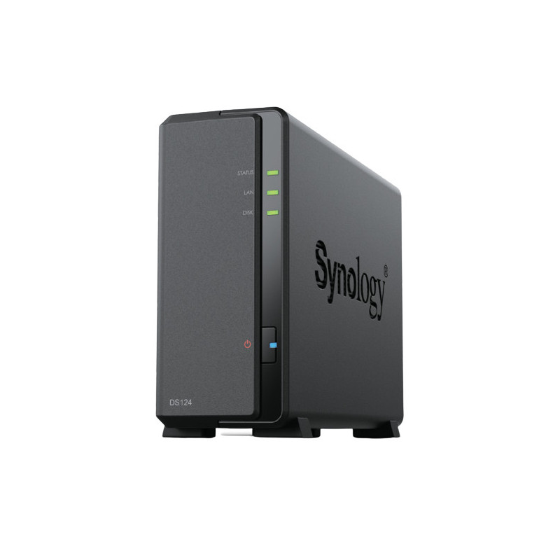 Synology DiskStation DS124 NAS- ja tallennuspalvelimet Työpöytä Ethernet LAN Musta RTD1619B
