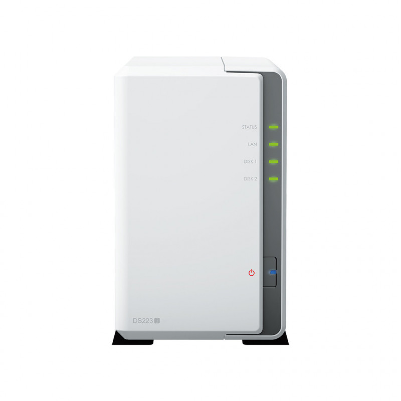 Synology DiskStation DS223J NAS- ja tallennuspalvelimet Työpöytä Ethernet LAN Valkoinen RTD1619B