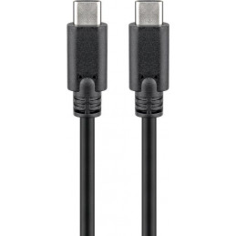 Wentronic 66509 USB-kaapeli 3 m USB 3.2 Gen 1 (3.1 Gen 1) USB C Musta