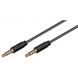 Goobay 63826 audiokaapeli 1 m 3.5mm Musta