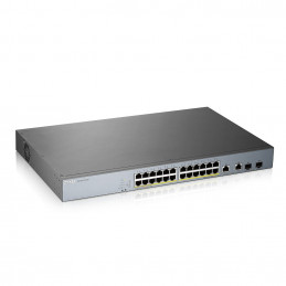 Zyxel GS1350-26HP-EU0101F verkkokytkin Hallittu L2 Gigabit Ethernet (10 100 1000) Power over Ethernet -tuki Harmaa