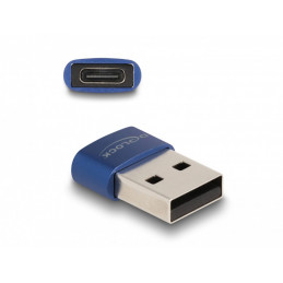 DeLOCK 60051 kaapelin sukupuolenvaihtaja USB C USB A Sininen