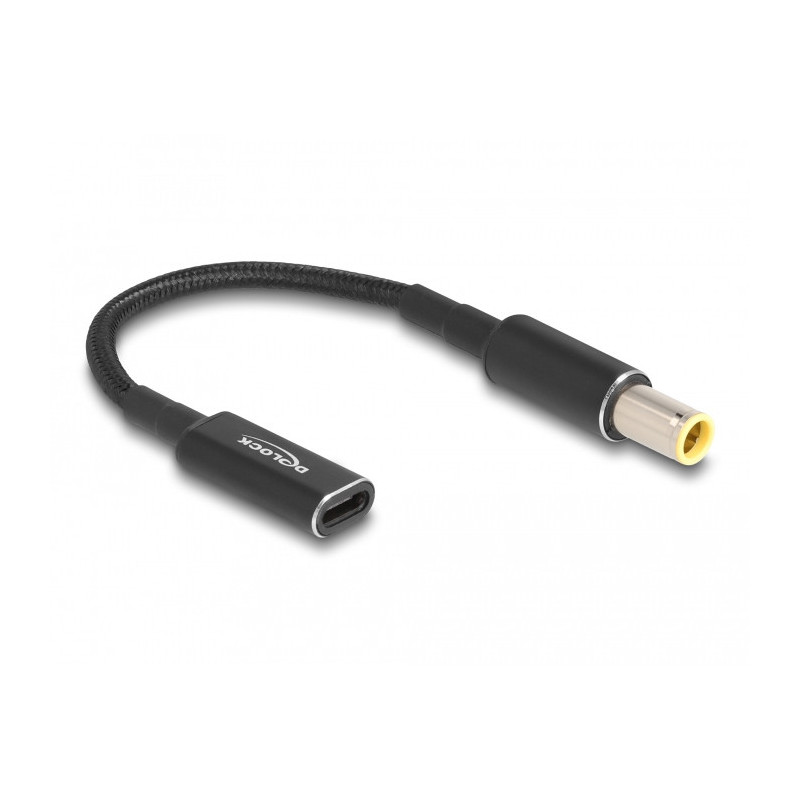 DeLOCK 60041 virtajohto Musta 0,15 m USB C 7.9 x 5.5 mm