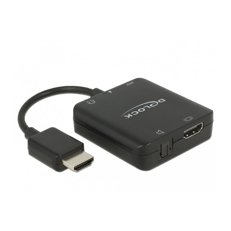 DeLOCK 63276 videokaapeli-adapteri HDMI-tyyppi A (vakio) Musta