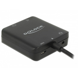 DeLOCK 63276 videokaapeli-adapteri HDMI-tyyppi A (vakio) Musta