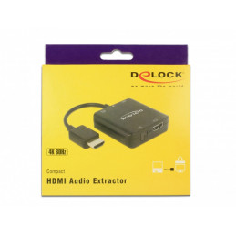 DeLOCK 63276 videokaapeli-adapteri HDMI-tyyppi A (vakio) Musta