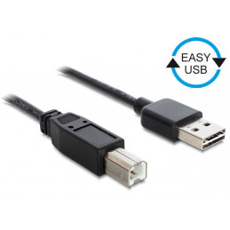 DeLOCK 3m USB 2.0 A - B m m USB-kaapeli USB A USB B Musta