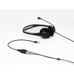 Equip 147944 audiokaapeli 0,25 m RJ-9 2 x 3.5mm Musta