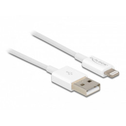 DeLOCK 83001 USB-kaapeli 0,15 m USB 2.0 USB A Micro-USB B Lightning Apple 30-pin Valkoinen