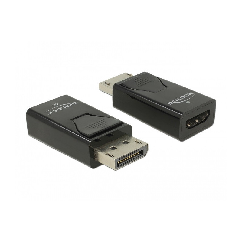 DeLOCK 66234 videokaapeli-adapteri DisplayPort HDMI-tyyppi A (vakio) Musta