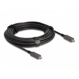 DeLOCK 84150 videokaapeli-adapteri 10 m USB Type-C Musta